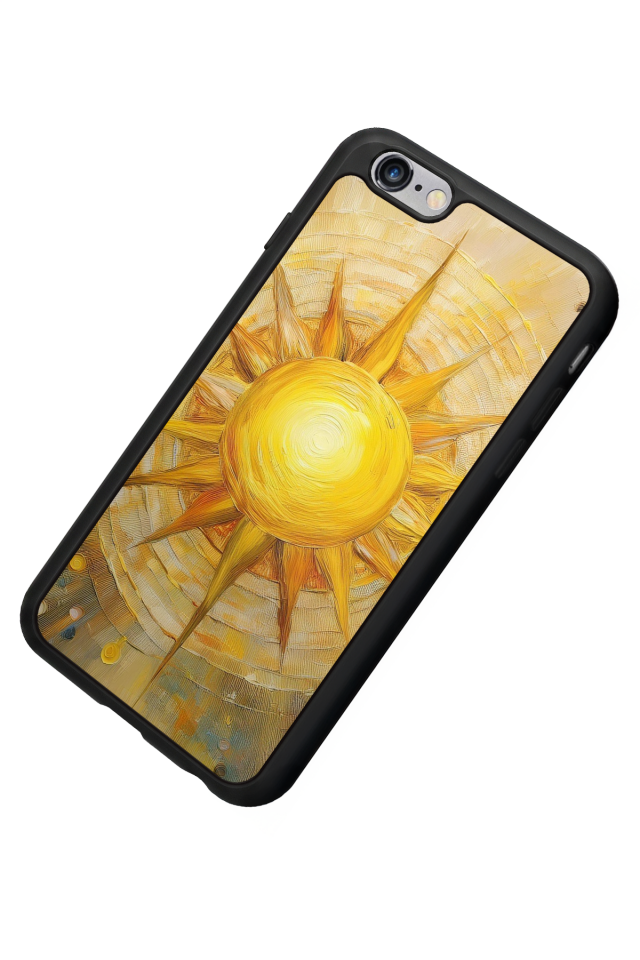 iPhone 6 Plus Uyumlu Güneş Tasarımlı Glossy Premium Kılıf