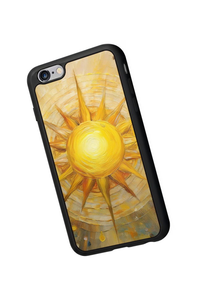 iPhone 6 Plus Uyumlu Güneş Tasarımlı Glossy Premium Kılıf