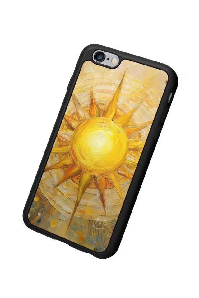 iPhone 6 Plus Uyumlu Güneş Tasarımlı Glossy Premium Kılıf