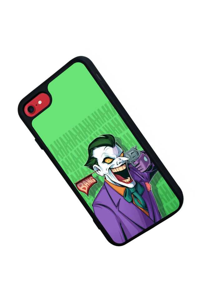 iPhone SE Uyumlu Joker Tasarımlı Glossy Premium Kılıf