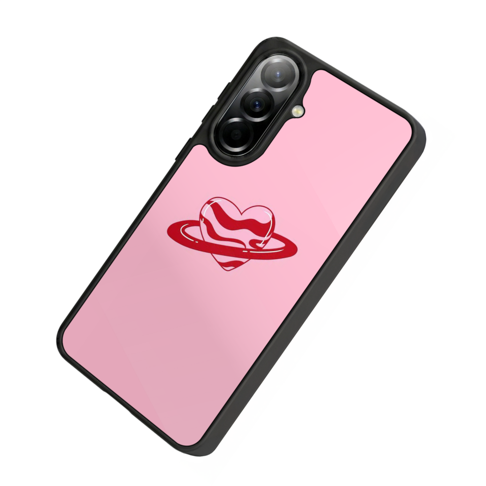 Samsung Galaxy A57 Uyumlu Kalp Love Tasarımlı Glossy Premium Kılıf