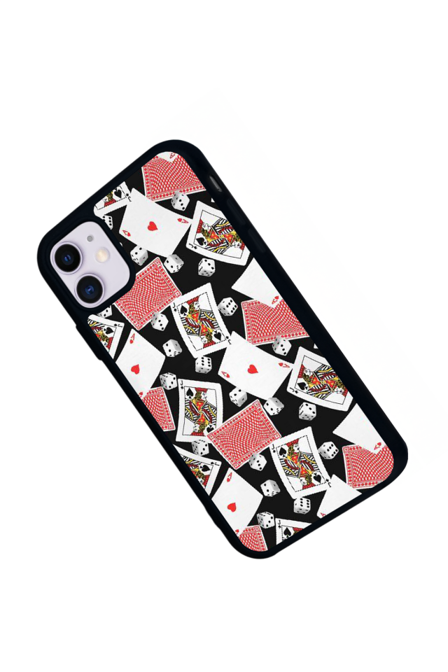 iPhone 11 Uyumlu Kart Tasarımlı Glossy Premium Kılıf