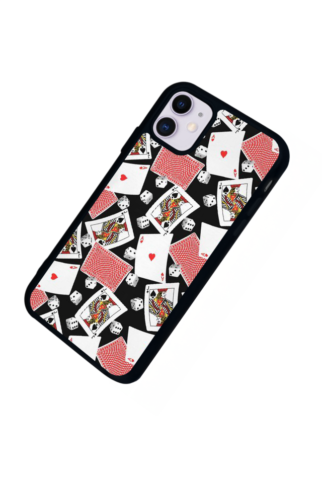 iPhone 11 Uyumlu Kart Tasarımlı Glossy Premium Kılıf