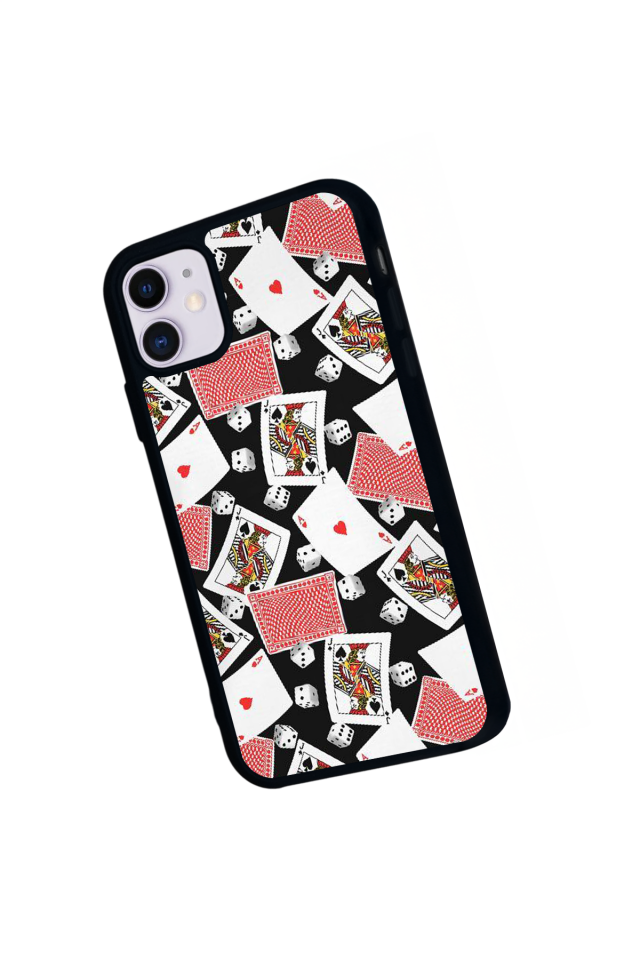 iPhone 11 Uyumlu Kart Tasarımlı Glossy Premium Kılıf
