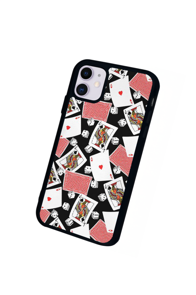 iPhone 11 Uyumlu Kart Tasarımlı Glossy Premium Kılıf