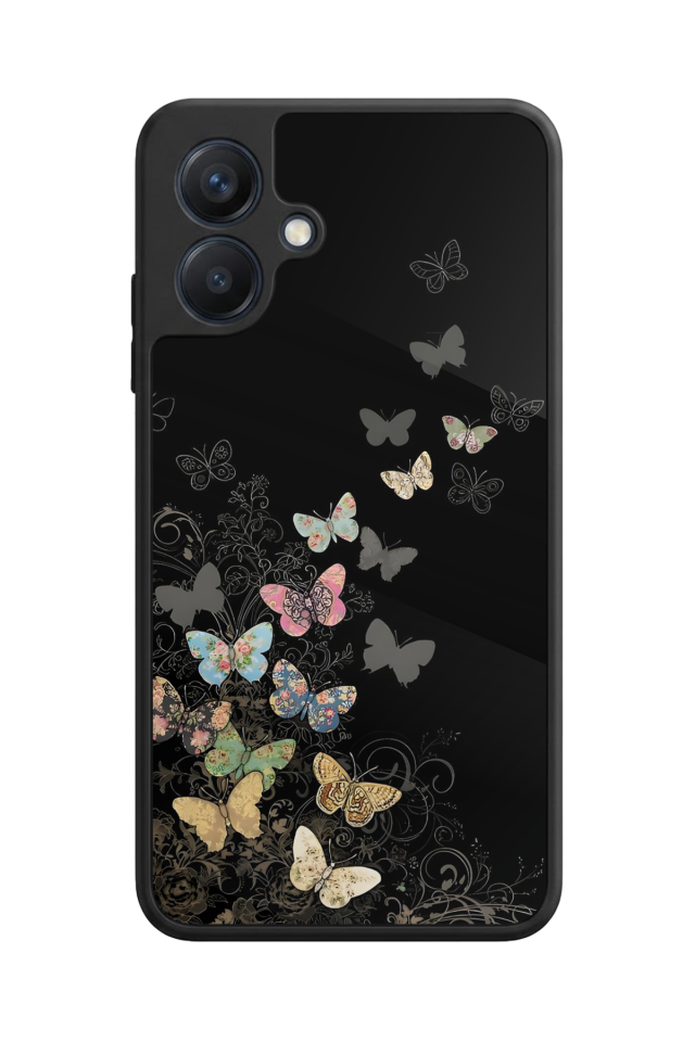 Samsung Galaxy A07 Uyumlu Kelebek Tasarımlı Glossy Premium Kılıf