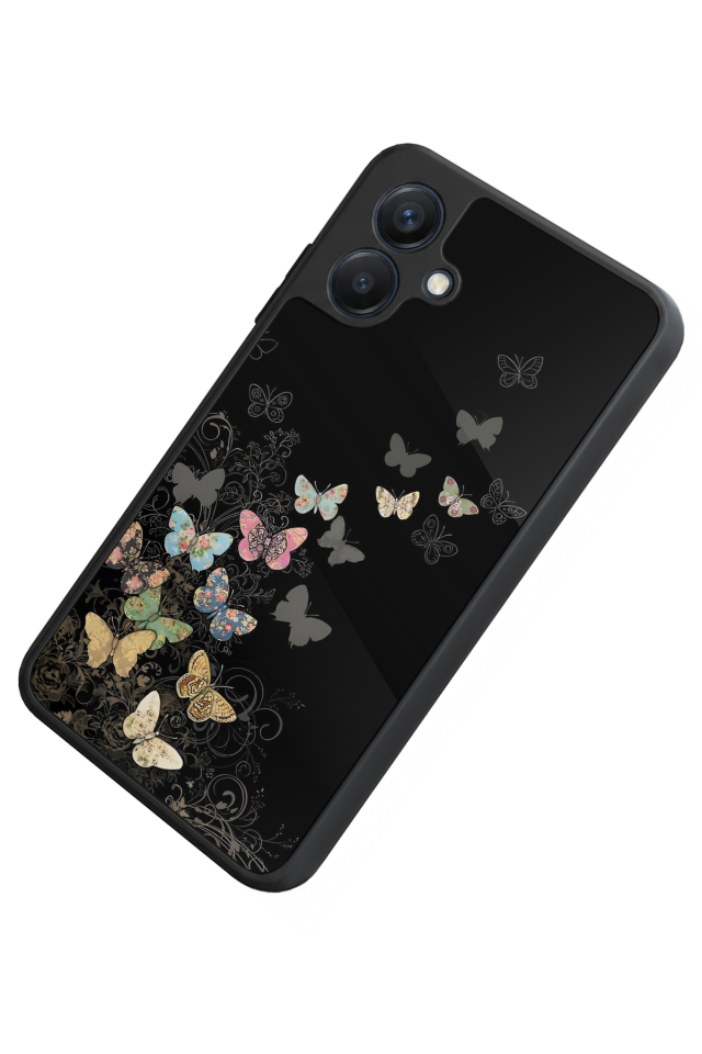 Samsung Galaxy A07 Uyumlu Kelebek Tasarımlı Glossy Premium Kılıf