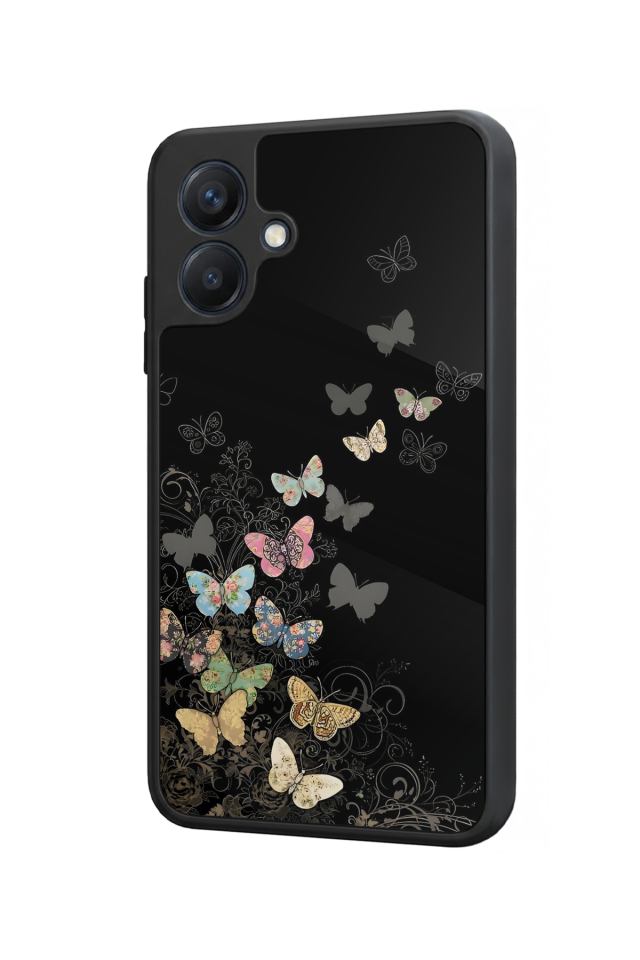 Samsung Galaxy A07 Uyumlu Kelebek Tasarımlı Glossy Premium Kılıf