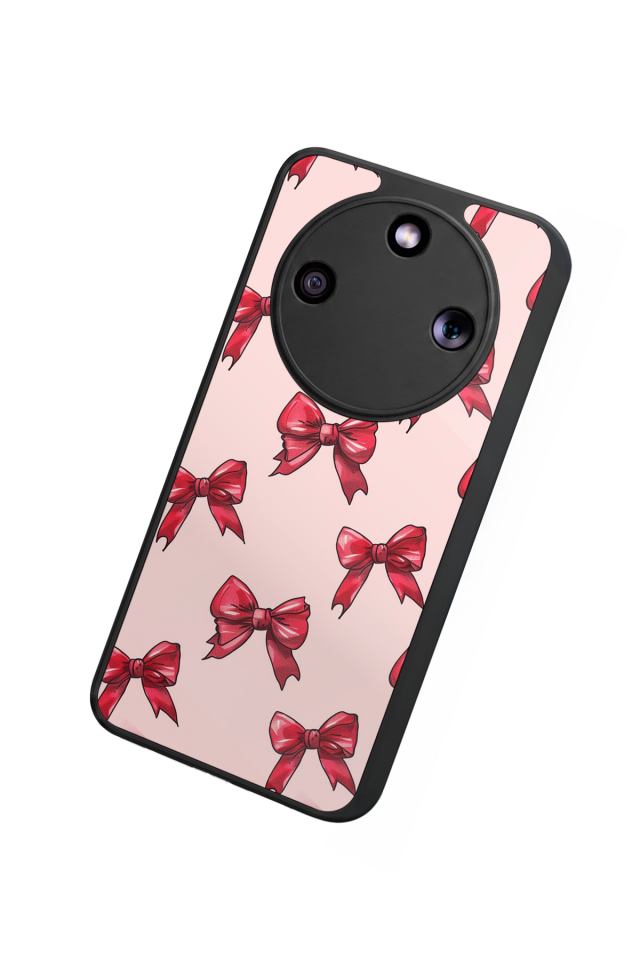 Honor Magic 8 Lite Uyumlu Kurdele Tasarımlı Glossy Premium Kılıf