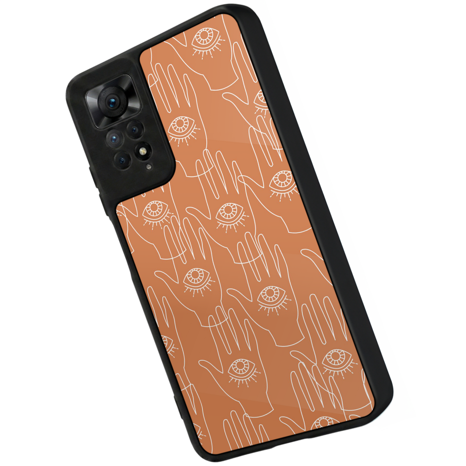 Xiaomi Redmi Note 11 Pro Uyumlu Line Art Tasarımlı Glossy Premium Kılıf
