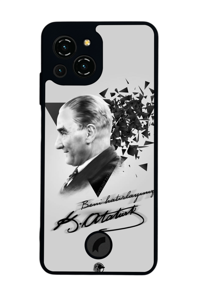 Reeder S23 Pro Max Uyumlu Mustafa Kemal Ataturk Tasarımlı Glossy Premium Kılıf