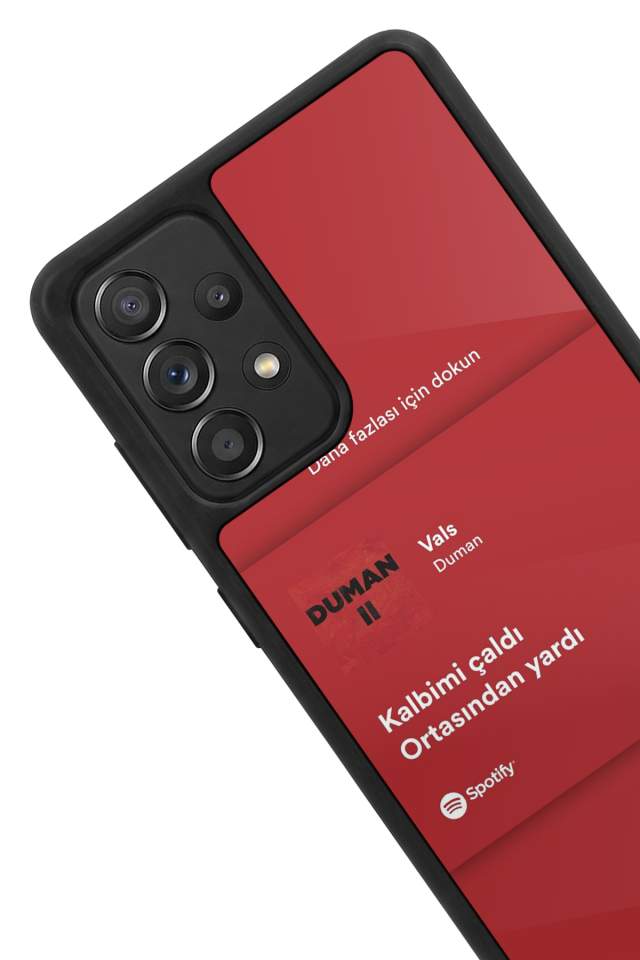 Samsung Galaxy A72 Uyumlu Sarki Sozleri Tasarımlı Glossy Premium Kılıf
