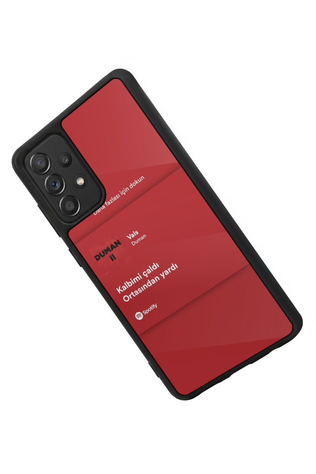 Samsung Galaxy A72 Uyumlu Sarki Sozleri Tasarımlı Glossy Premium Kılıf