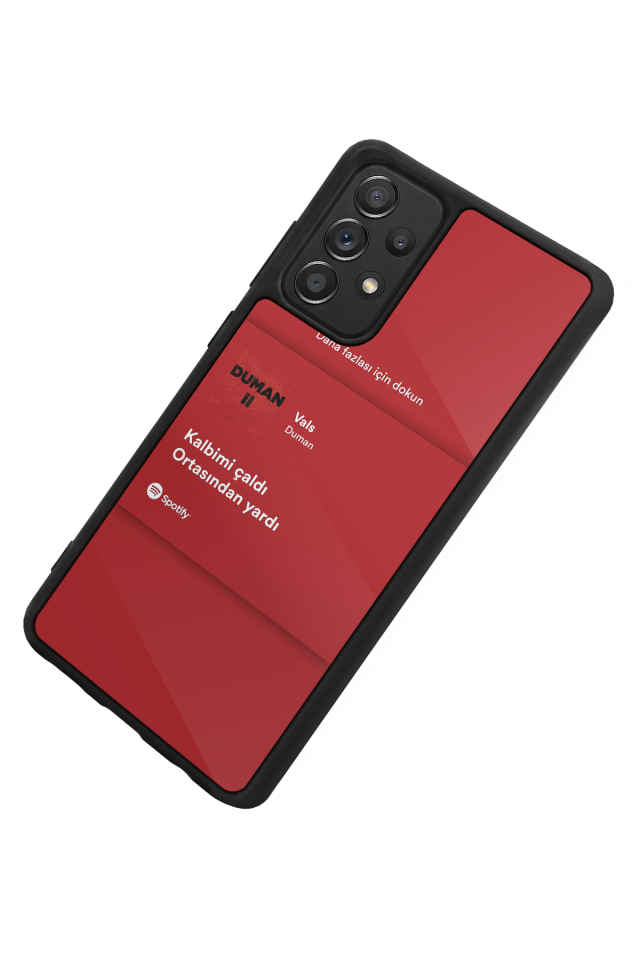 Samsung Galaxy A72 Uyumlu Sarki Sozleri Tasarımlı Glossy Premium Kılıf
