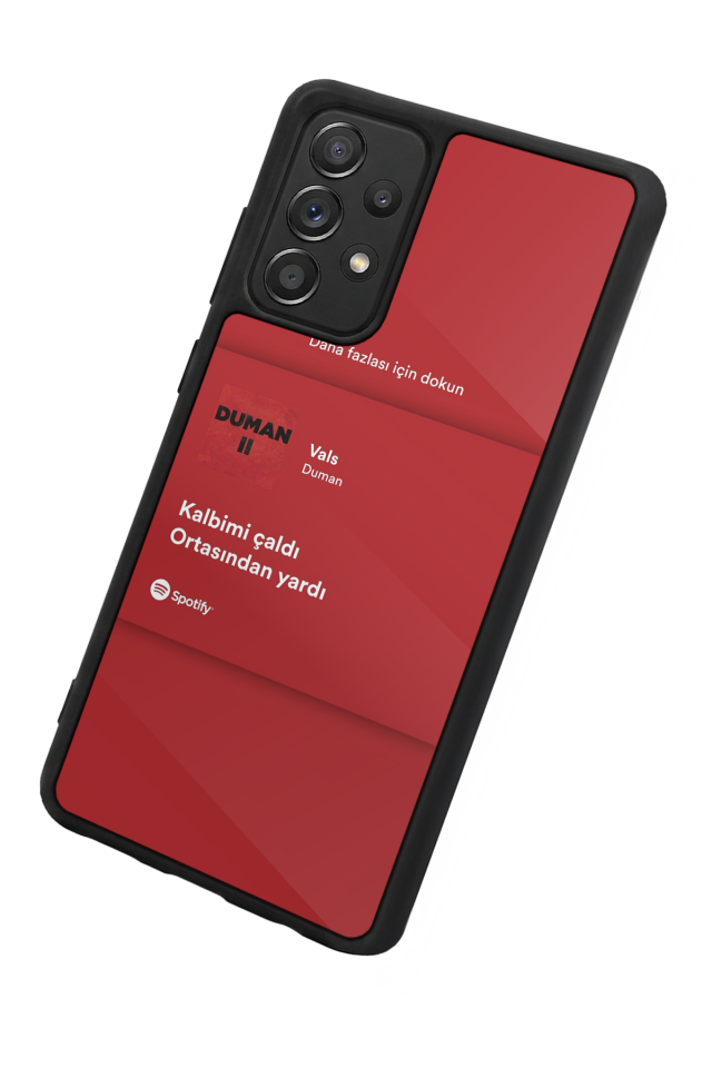 Samsung Galaxy A72 Uyumlu Sarki Sozleri Tasarımlı Glossy Premium Kılıf
