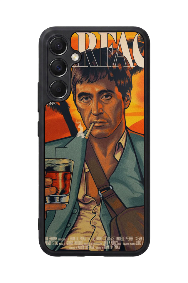 Samsung Galaxy A34 Uyumlu Scarface Tasarımlı Glossy Premium Kılıf