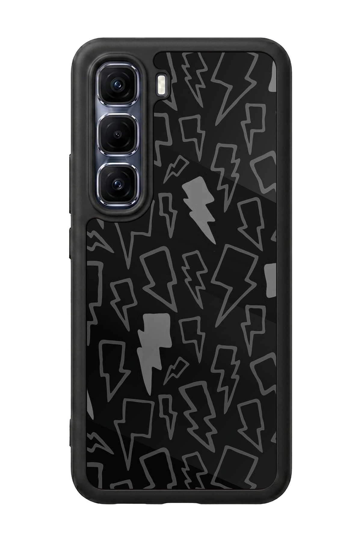 Infinix Hot 60 Pro Plus Uyumlu Simsek Tasarımlı Glossy Premium Kılıf