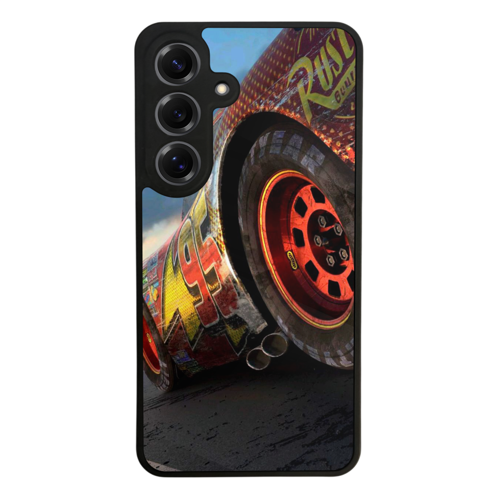 Samsung Galaxy S25 Uyumlu Şimsek McQueen Tasarımlı Glossy Premium Kılıf
