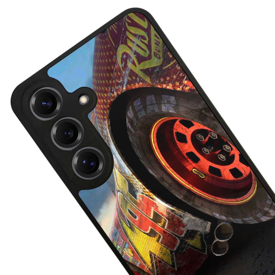 Samsung Galaxy S25 Uyumlu Şimsek McQueen Tasarımlı Glossy Premium Kılıf