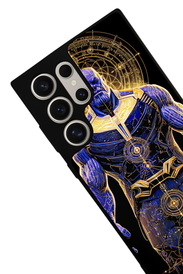 Samsung Galaxy S22 Ultra Uyumlu Thanos Tasarımlı Glossy Premium Kılıf