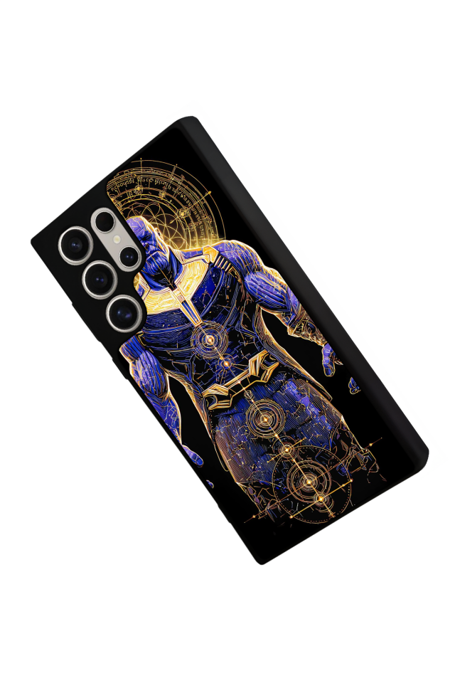 Samsung Galaxy S22 Ultra Uyumlu Thanos Tasarımlı Glossy Premium Kılıf
