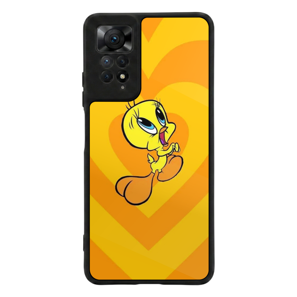Xiaomi Redmi Note 12 Pro Uyumlu Tweety Tasarımlı Glossy Premium Kılıf