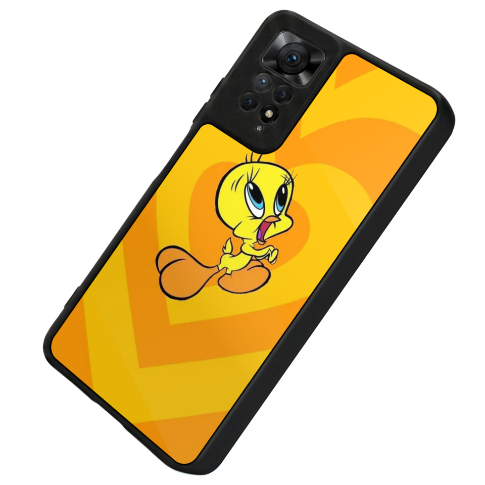 Xiaomi Redmi Note 12 Pro Uyumlu Tweety Tasarımlı Glossy Premium Kılıf