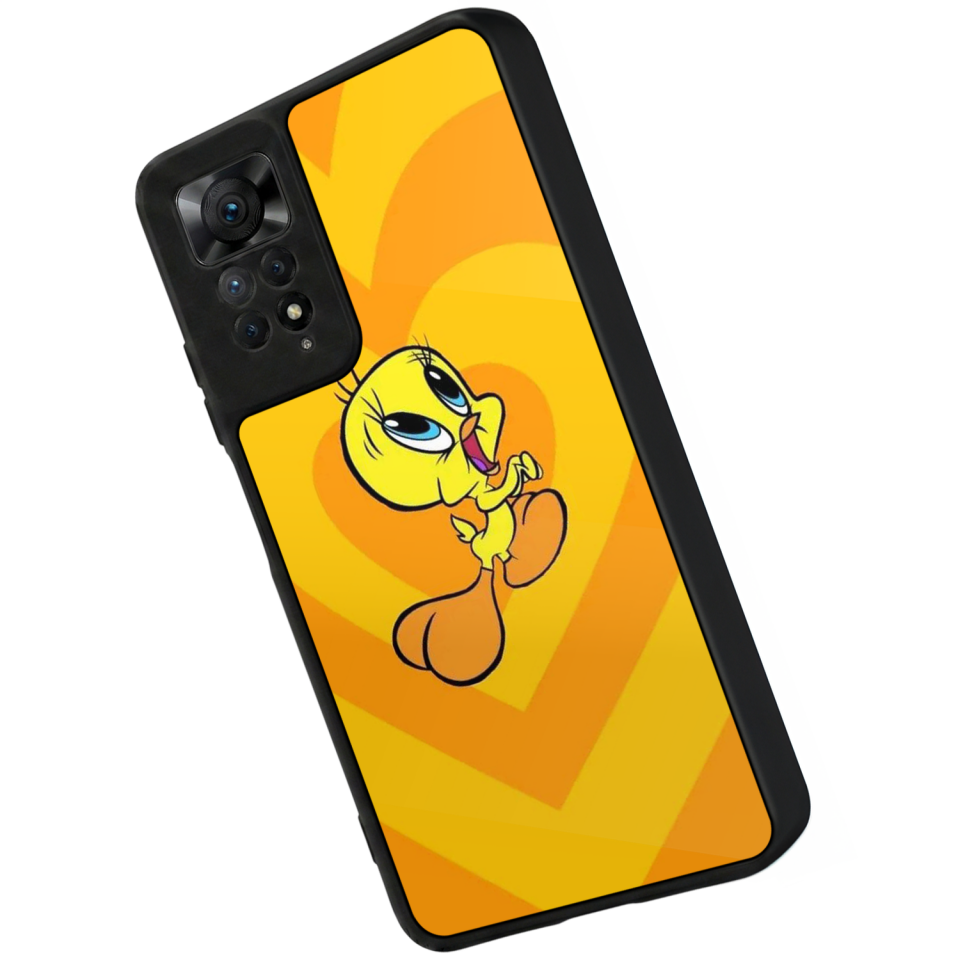 Xiaomi Redmi Note 12 Pro Uyumlu Tweety Tasarımlı Glossy Premium Kılıf