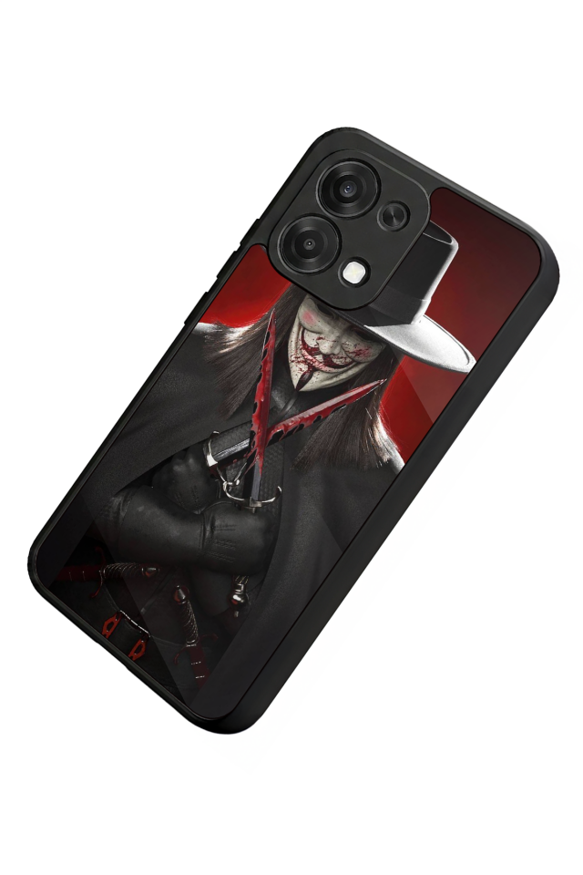 Oppo A6 Pro Uyumlu Vendetta Tasarımlı Glossy Premium Kılıf