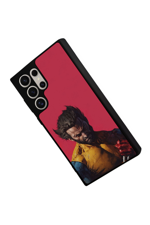 Samsung Galaxy S23 Ultra Uyumlu Wolverine Tasarımlı Glossy Premium Kılıf