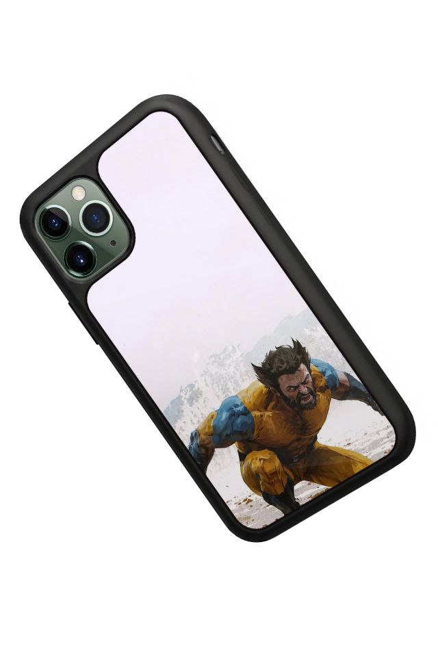iPhone 11 Pro Uyumlu Wolverine Tasarımlı Glossy Premium Kılıf