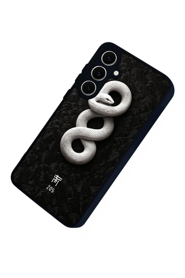 Samsung Galaxy S24 FE Uyumlu Yılan Tasarımlı Glossy Premium Kılıf