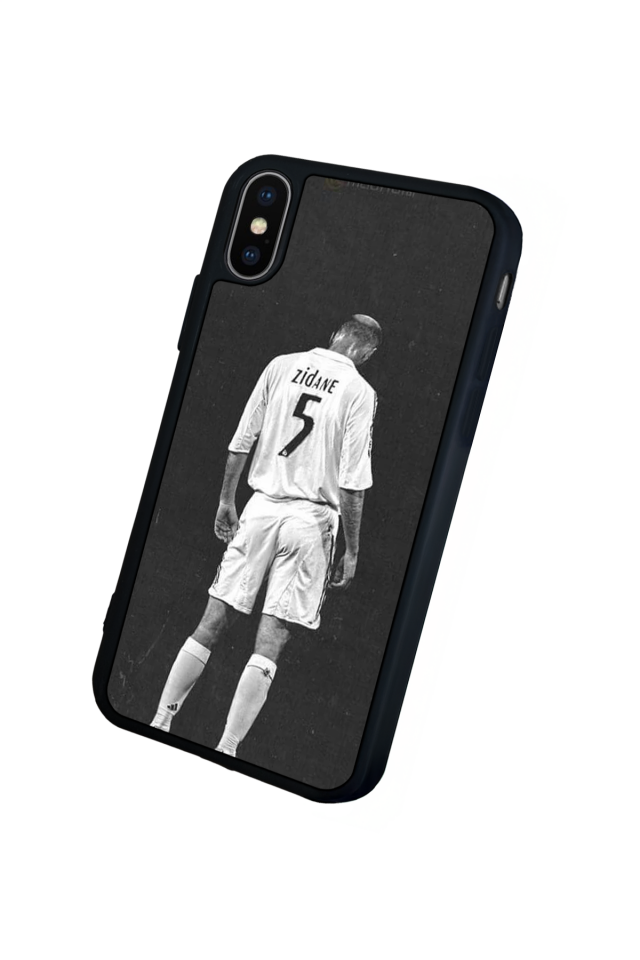 iPhone X/ XS Uyumlu Zidane Tasarımlı Glossy Premium Kılıf