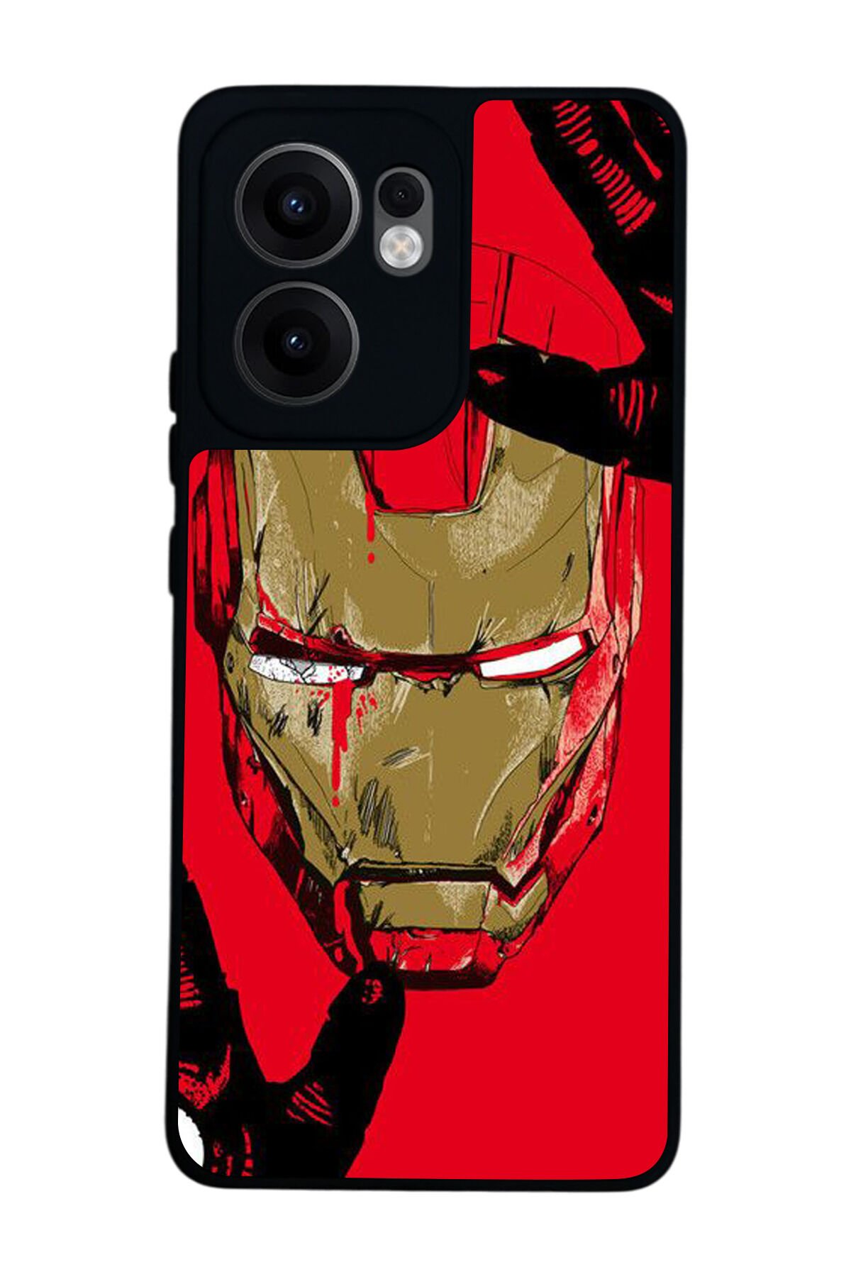 Oppo Reno 13F Uyumlu Iron Man ( Demir Adam ) Tasarımlı Glossy Premium Kılıf