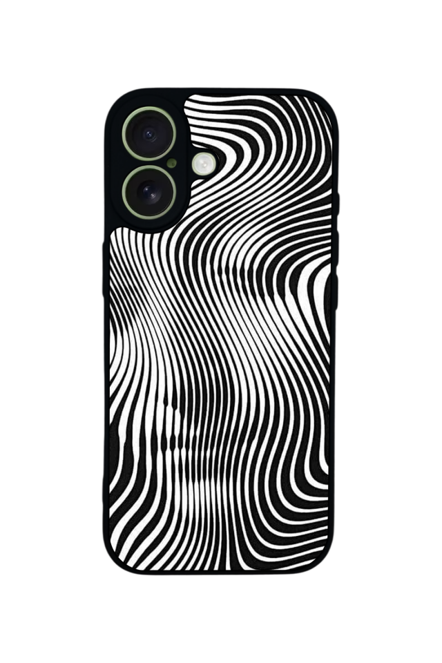 iPhone 17 Uyumlu Çizgi Sanatı Tasarımlı Glossy Premium Kılıf