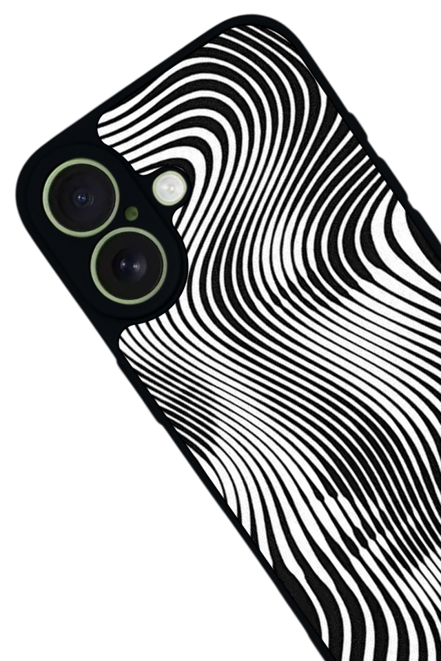iPhone 17 Uyumlu Çizgi Sanatı Tasarımlı Glossy Premium Kılıf