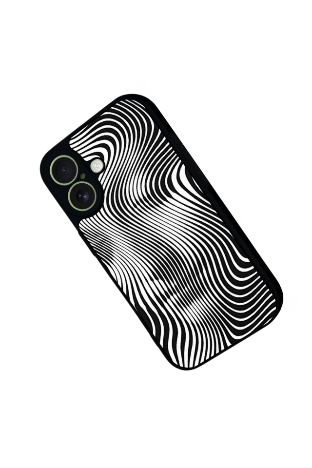 iPhone 17 Uyumlu Çizgi Sanatı Tasarımlı Glossy Premium Kılıf