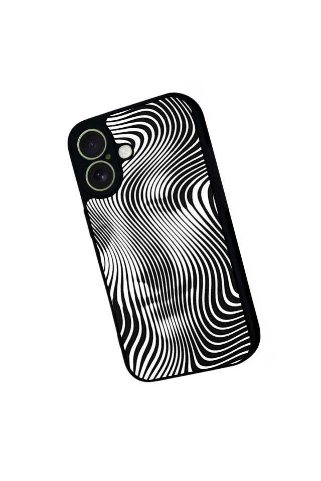 iPhone 17 Uyumlu Çizgi Sanatı Tasarımlı Glossy Premium Kılıf