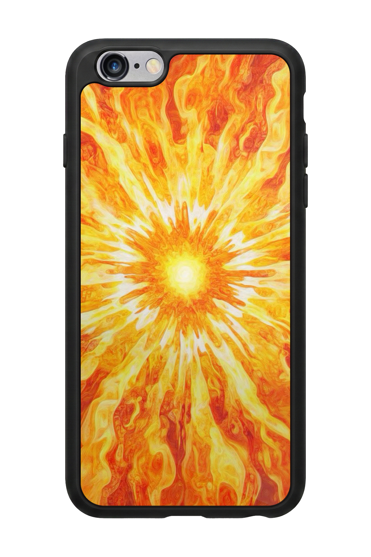 iPhone 6 Plus Uyumlu Güneş Tasarımlı Glossy Premium Kılıf