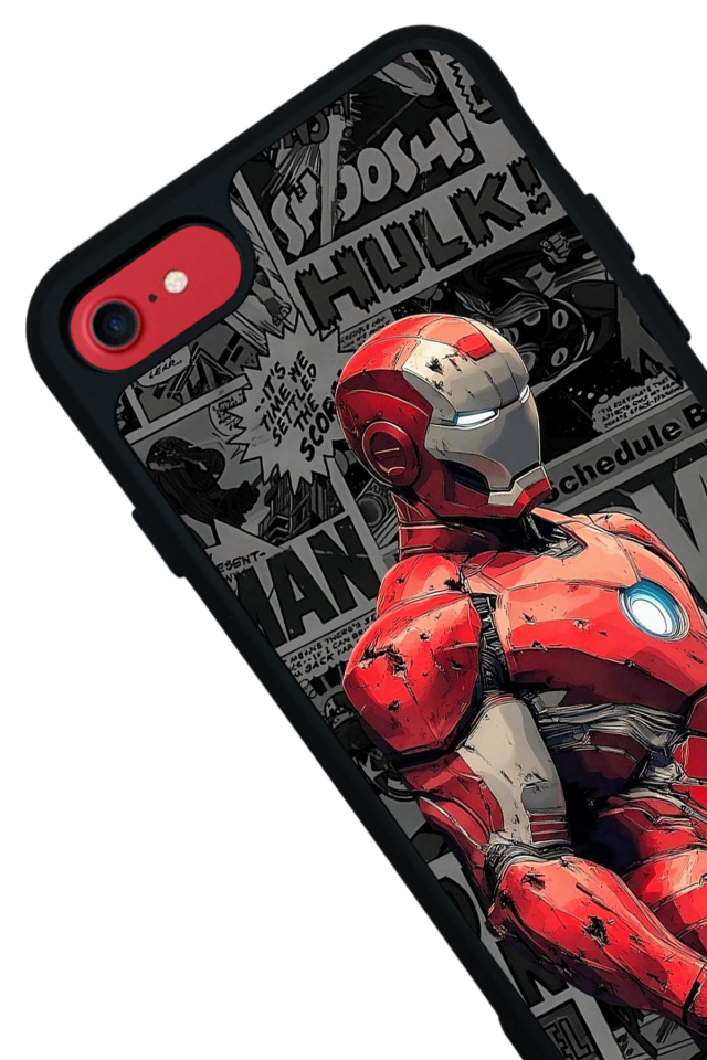 iPhone 7 Uyumlu Iron Man ( Demir Adam ) Tasarımlı Glossy Premium Kılıf