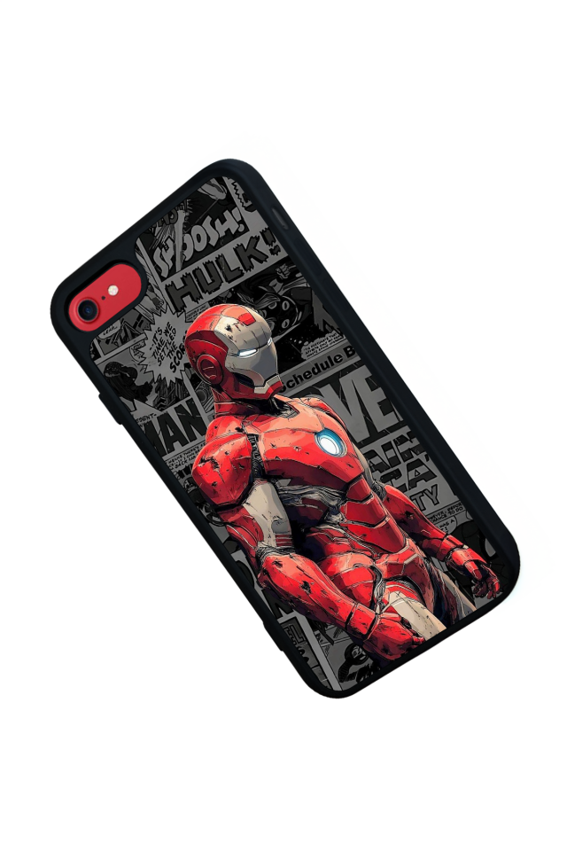 iPhone 7 Uyumlu Iron Man ( Demir Adam ) Tasarımlı Glossy Premium Kılıf