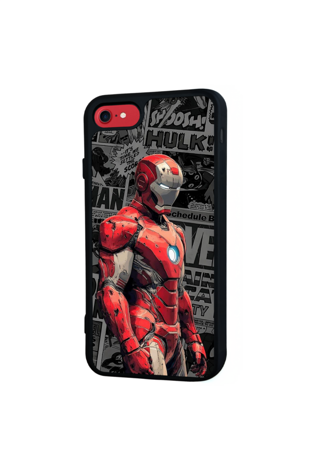 iPhone 7 Uyumlu Iron Man ( Demir Adam ) Tasarımlı Glossy Premium Kılıf