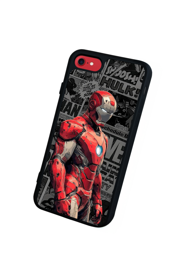 iPhone 7 Uyumlu Iron Man ( Demir Adam ) Tasarımlı Glossy Premium Kılıf