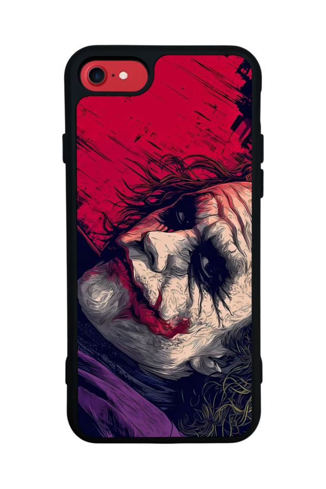 iPhone SE Uyumlu Joker Tasarımlı Glossy Premium Kılıf