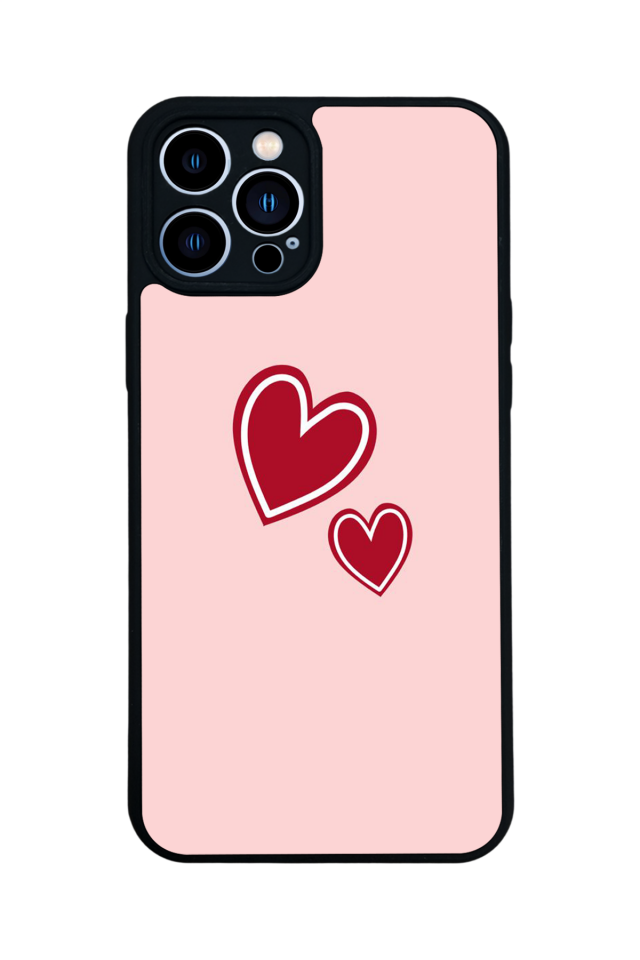 iPhone 12 Pro Max Uyumlu Kalp Love Tasarımlı Glossy Premium Kılıf