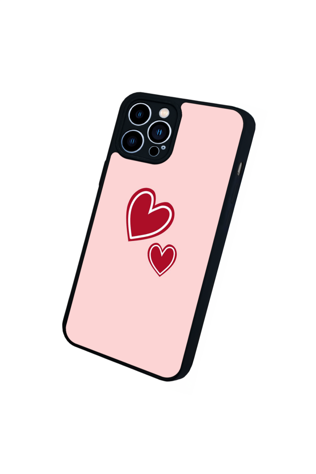 iPhone 12 Pro Max Uyumlu Kalp Love Tasarımlı Glossy Premium Kılıf