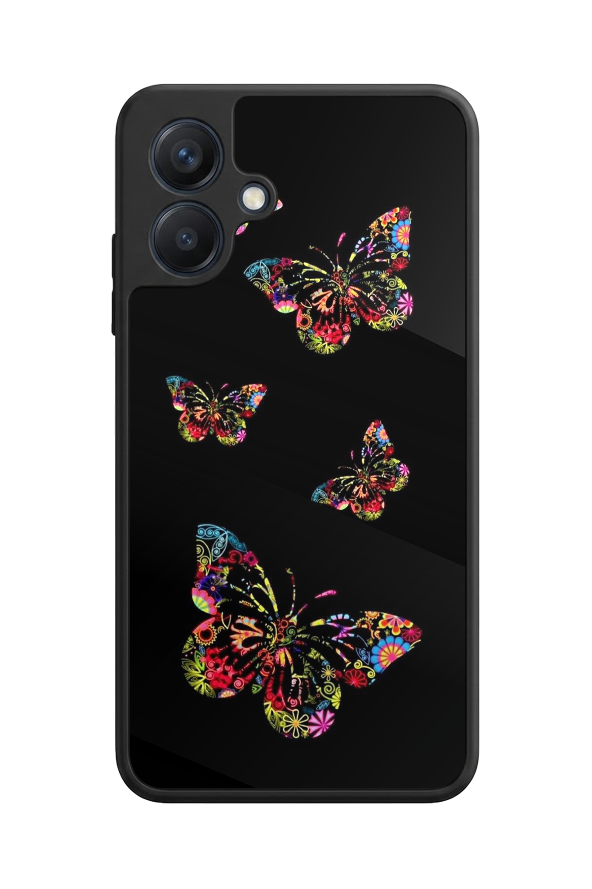 Samsung Galaxy A07 Uyumlu Kelebek Tasarımlı Glossy Premium Kılıf