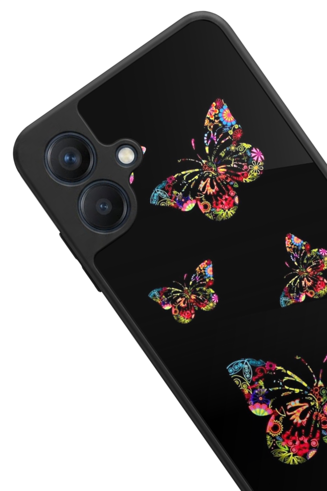 Samsung Galaxy A07 Uyumlu Kelebek Tasarımlı Glossy Premium Kılıf