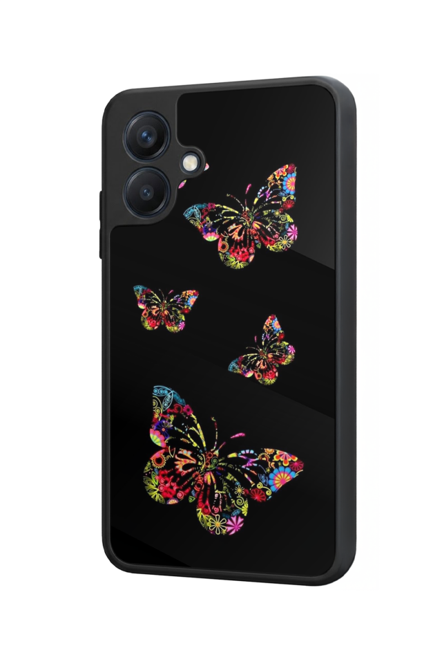 Samsung Galaxy A07 Uyumlu Kelebek Tasarımlı Glossy Premium Kılıf