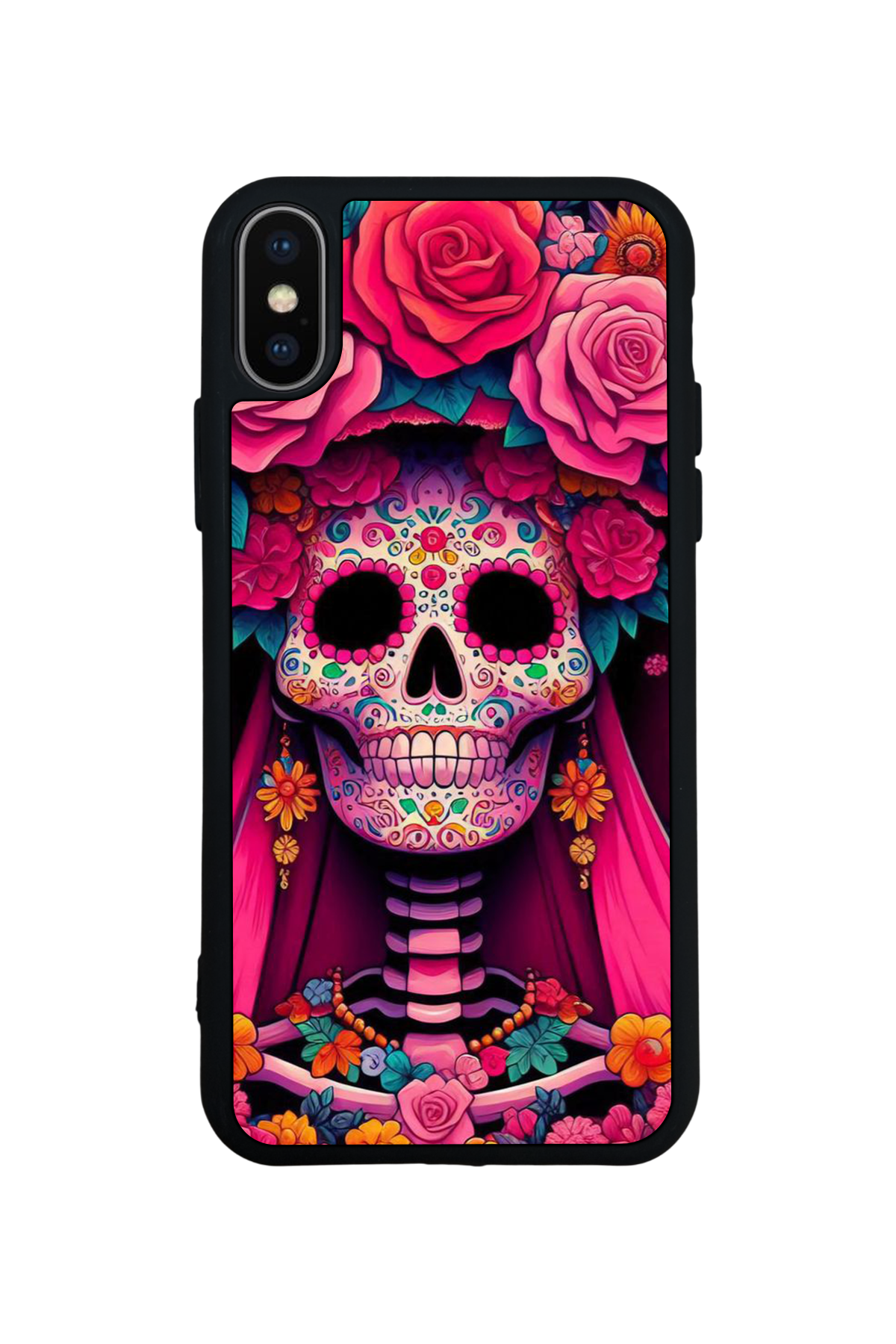 iPhone XS Max Uyumlu KuruKafa Tasarımlı Glossy Premium Kılıf